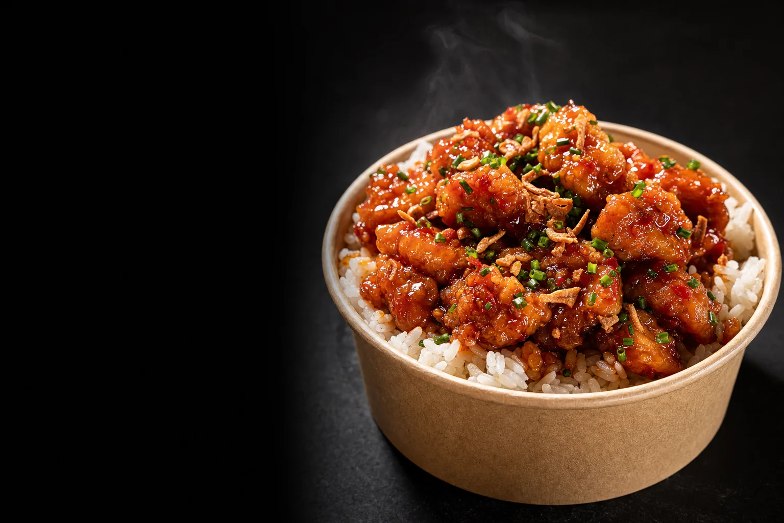 Le Krousty, bowl de riz et poulet croustillant sauce